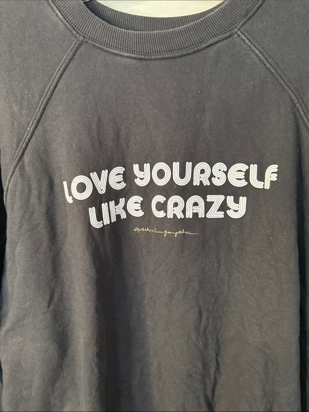 Spiritual Gangster Love Yourself Like Crazy Sweatshirt and Sweatpant Jogger SET - Picture 5 of 16